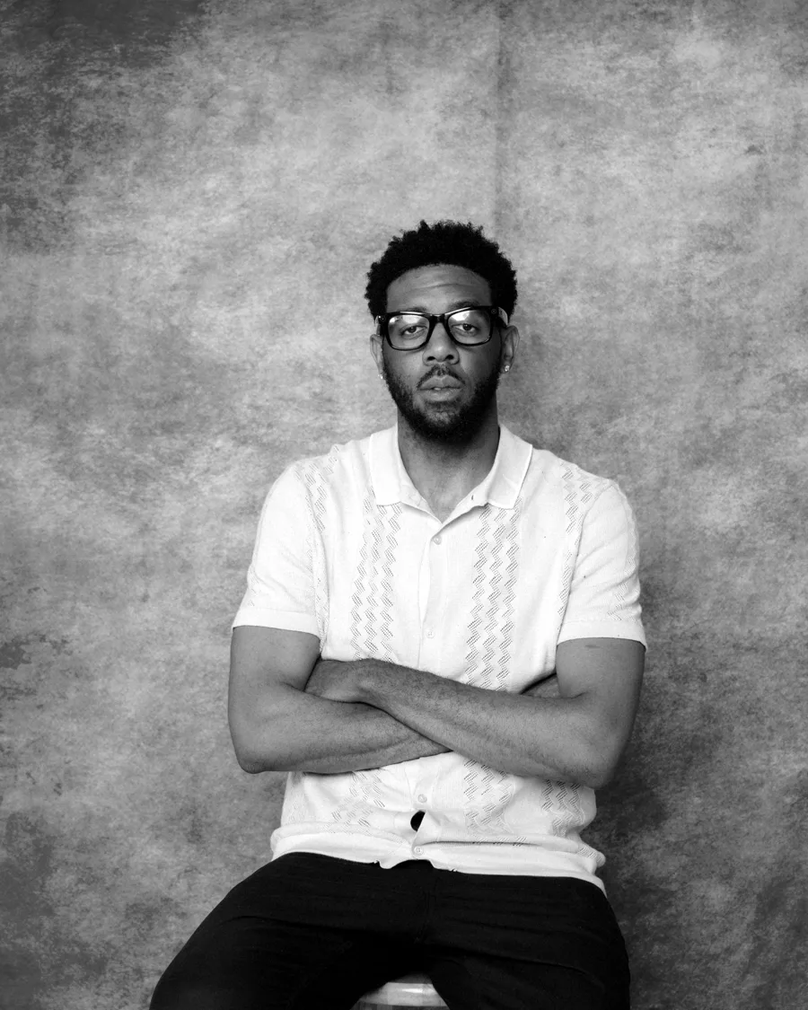 DJ Dobbs — black and white portrait